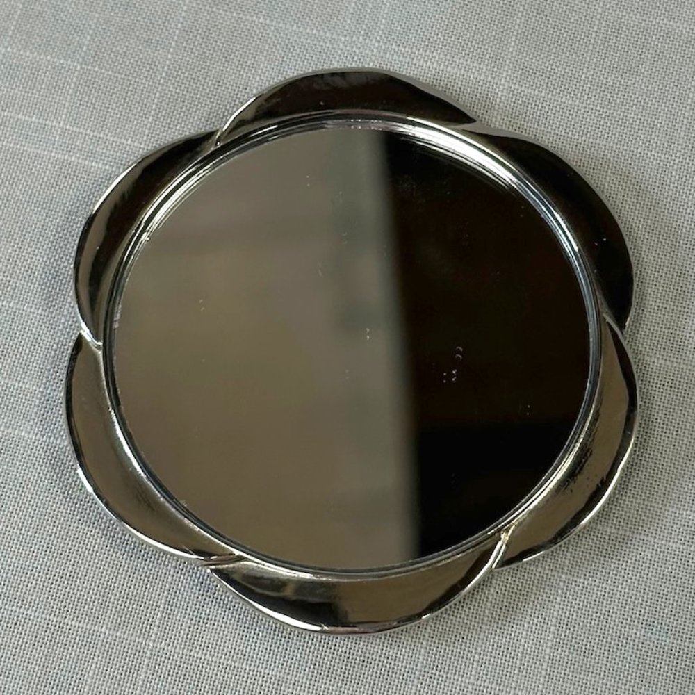 Vintage Sterling Silver Small Purse Mirror